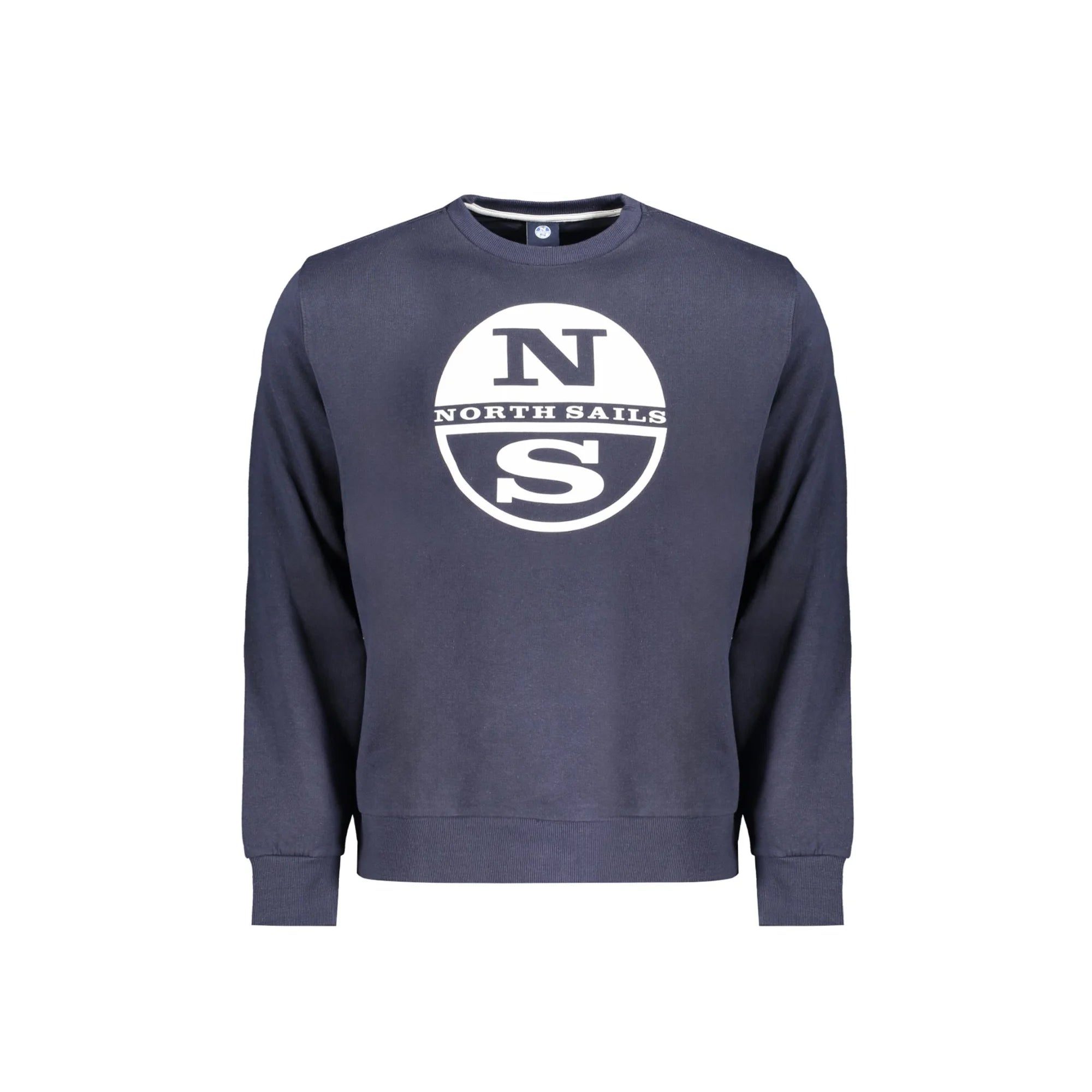 North Sails Felpa Uomo Blu Girocollo con Logo Felpe - foto prodotto